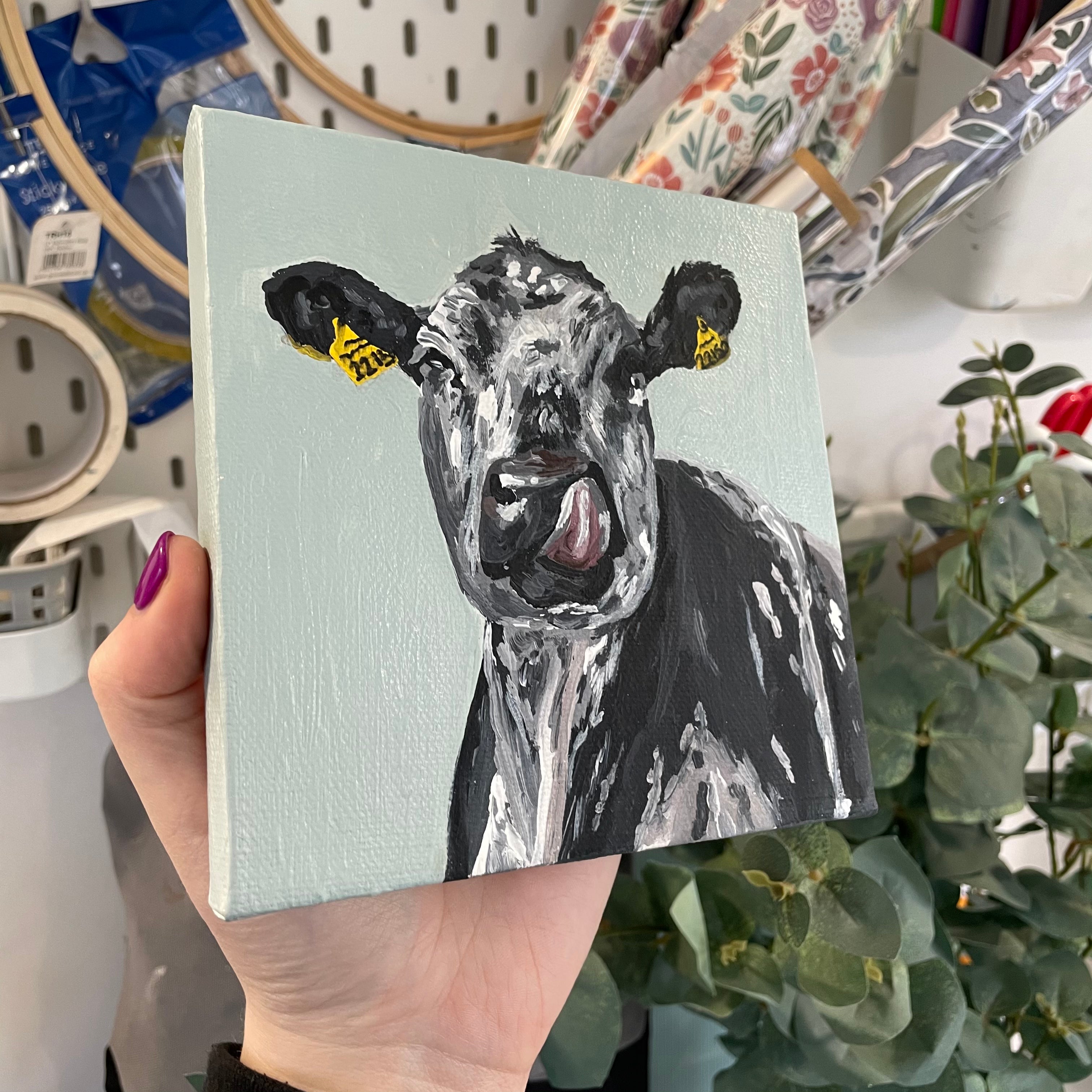 Martha The Cow Original Painting