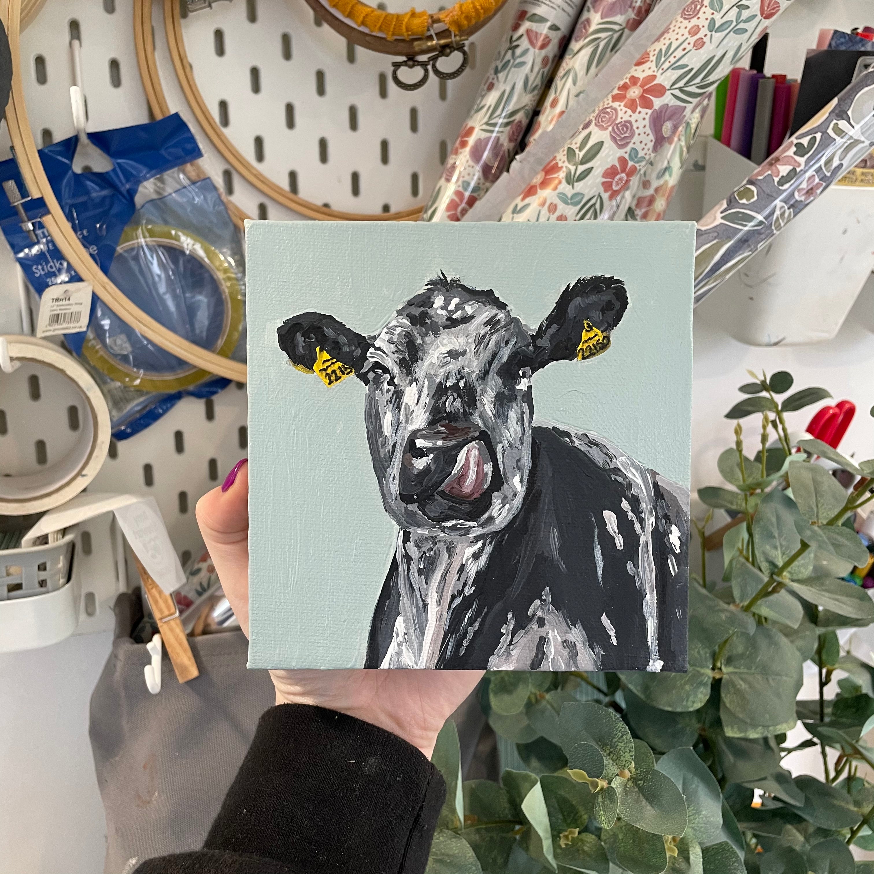 Martha The Cow Original Painting