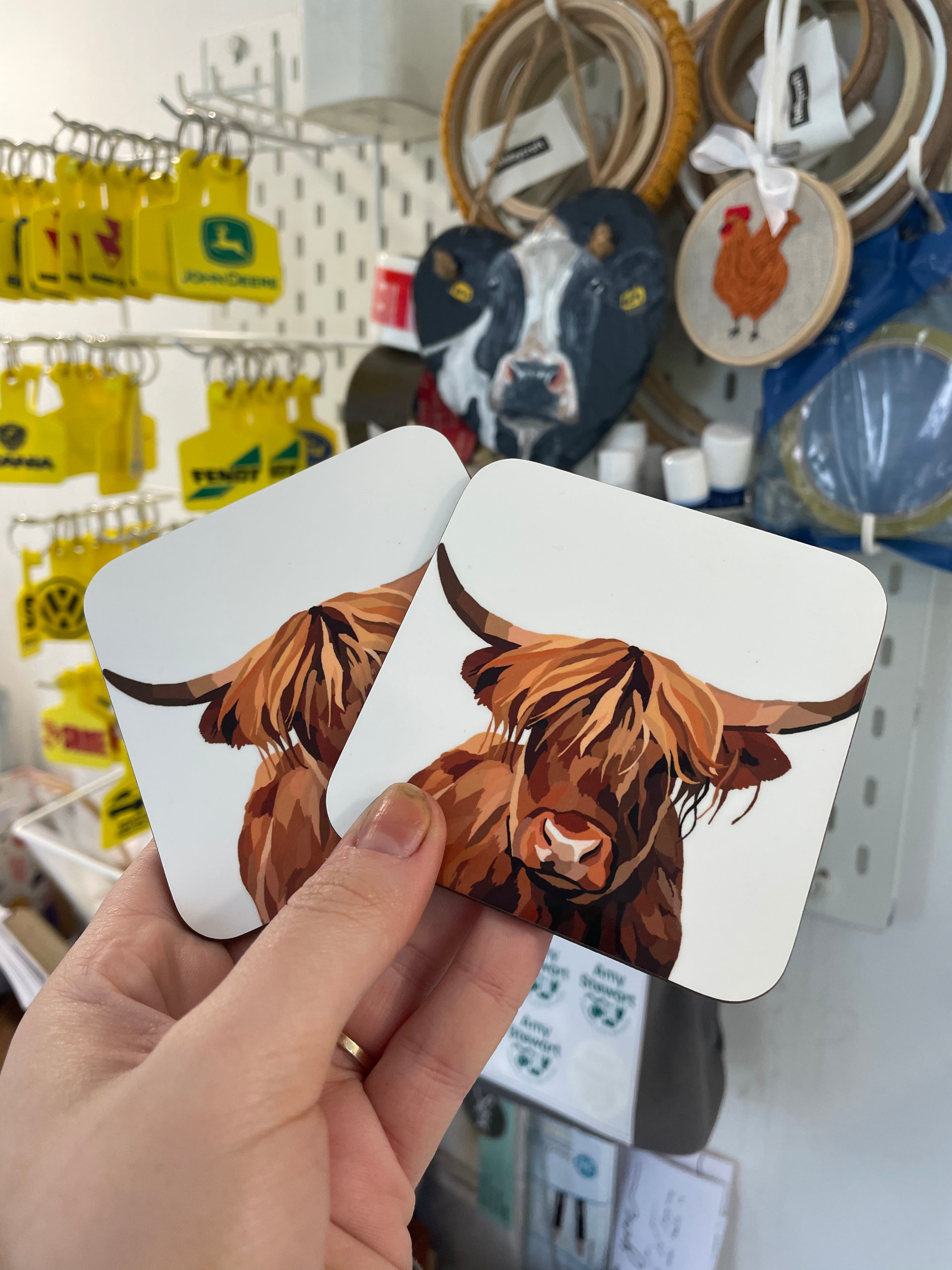 Highland Cow Coaster